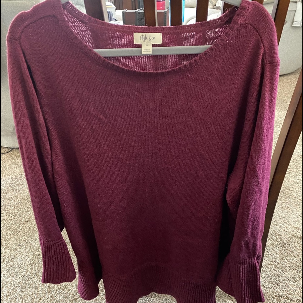 Womens Plus Size 3x Style & Co Sweater